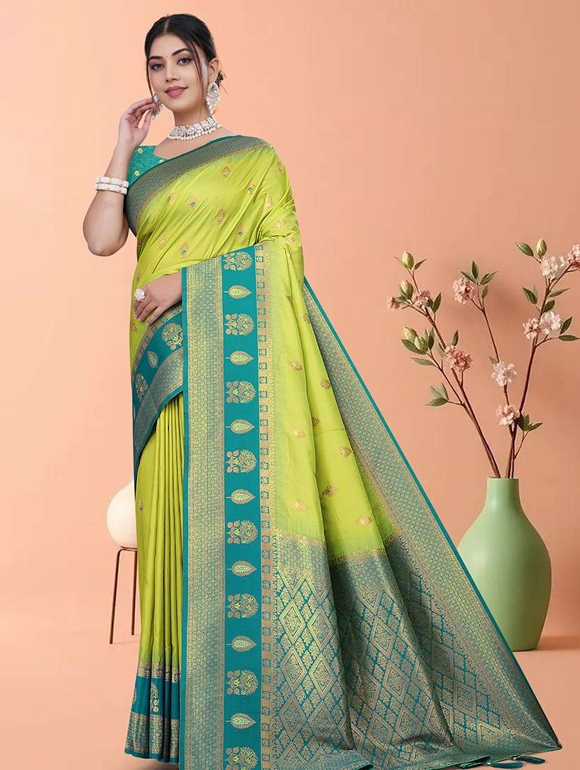 women self design banarasi saree with blouse - 22263458 -  Standard Image - 2