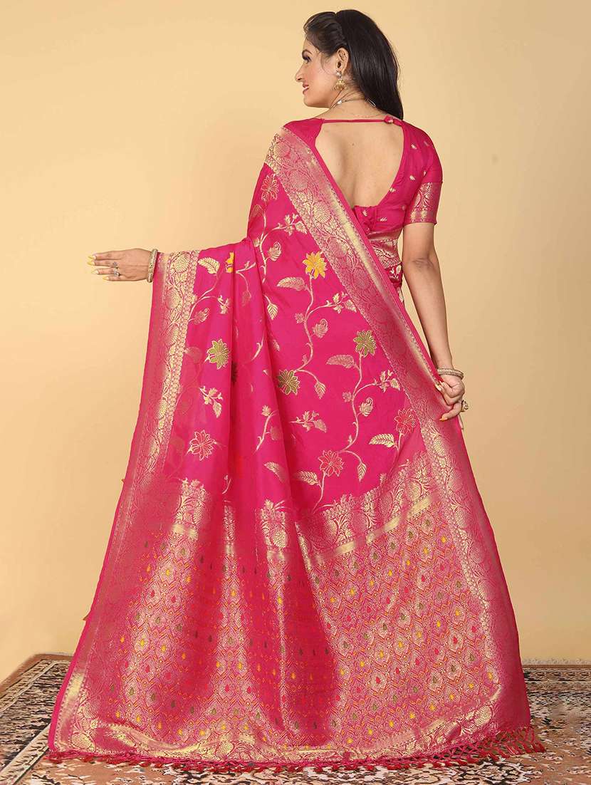 women self design kanjivaram saree with blouse - 22263464 -  Standard Image - 2