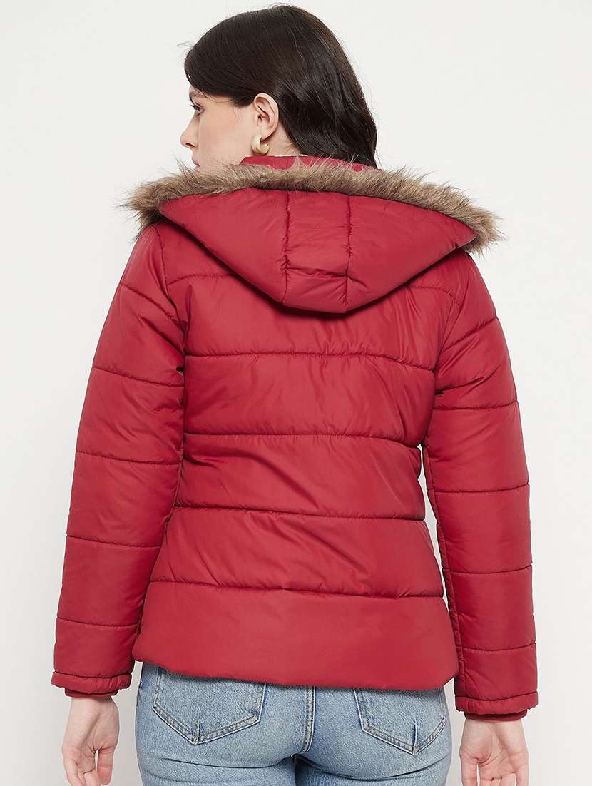 girls long sleeve hooded quilted jacket - 22263658 -  Standard Image - 2