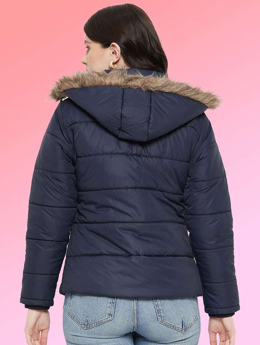 women long sleeve hooded quilted jacket - 22263681 -  Standard Image - 2