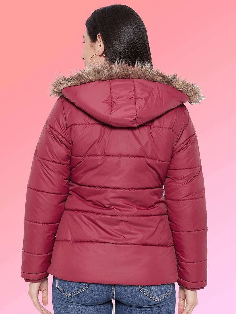 women long sleeve hooded quilted jacket - 22263689 -  Standard Image - 2