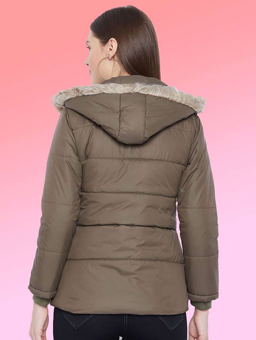 women long sleeve hooded quilted jacket - 22263766 -  Standard Image - 2