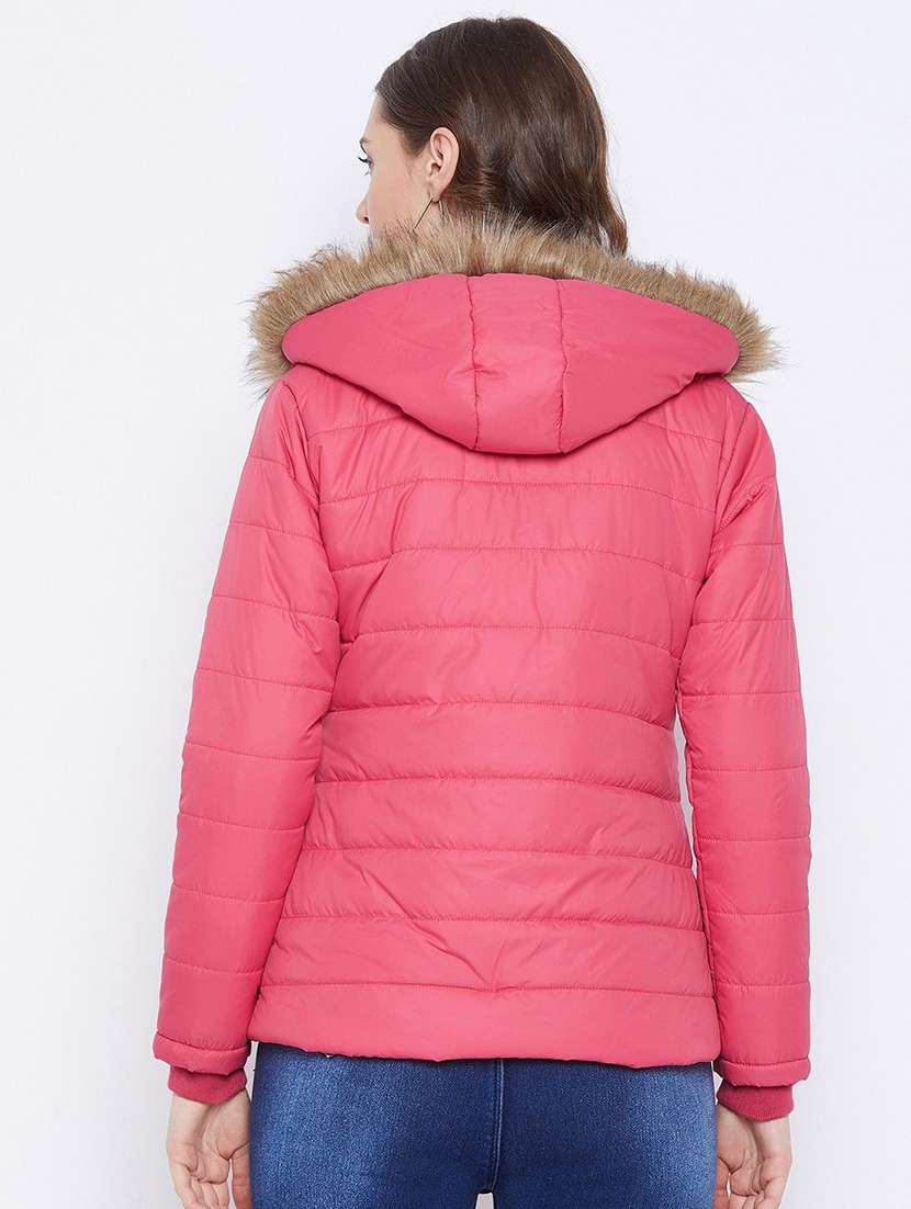 women long sleeve hooded quilted jacket - 22263829 -  Standard Image - 2