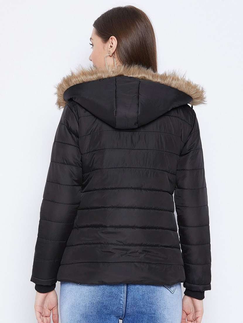 women long sleeve hooded quilted jacket - 22263834 -  Standard Image - 2