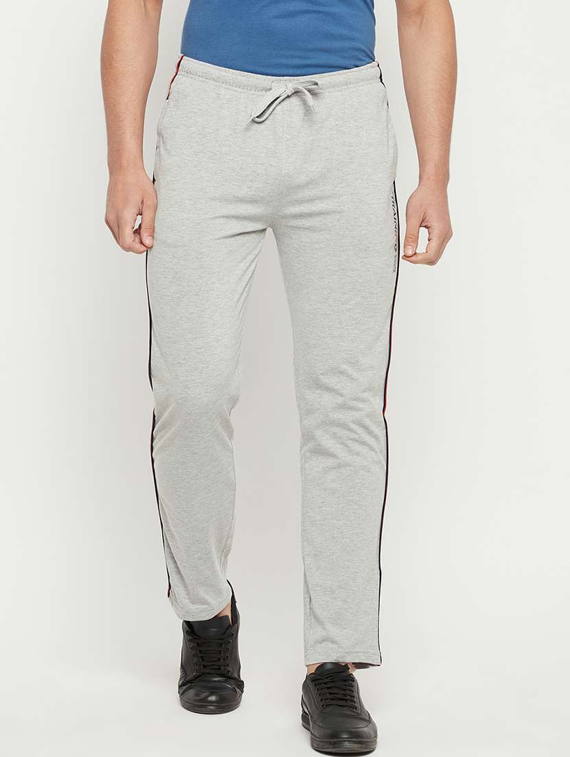 men mid rise slim fit track pant - 22264038 -  Standard Image - 2