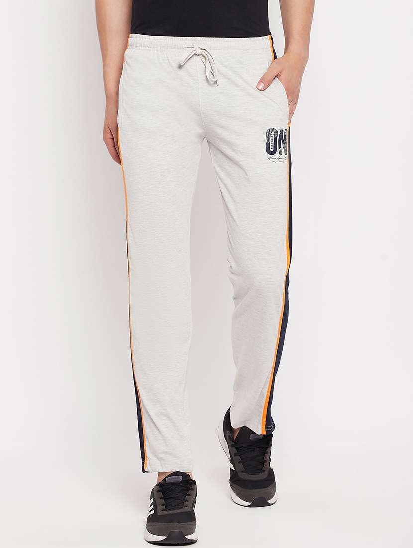 men mid rise regular fit track pant