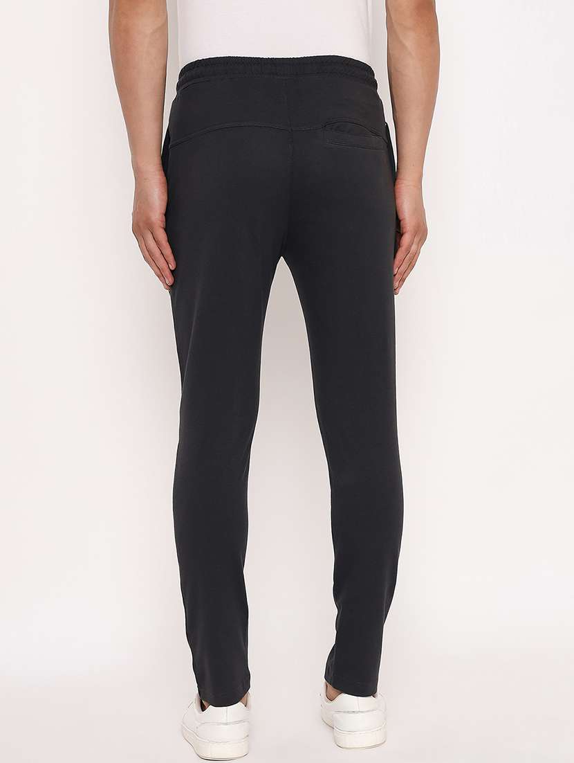 men solid mid rise track pant - 22264045 -  Standard Image - 2