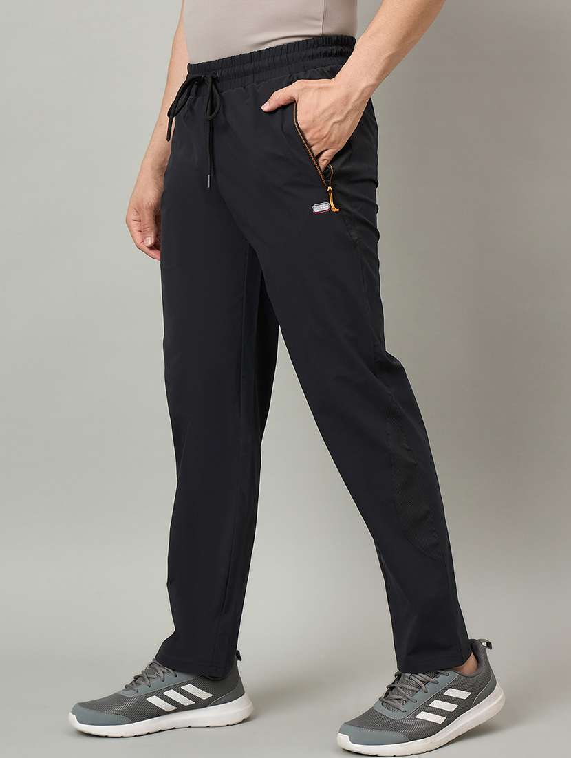 men solid mid rise regular fit track pant - 22264058 -  Standard Image - 2