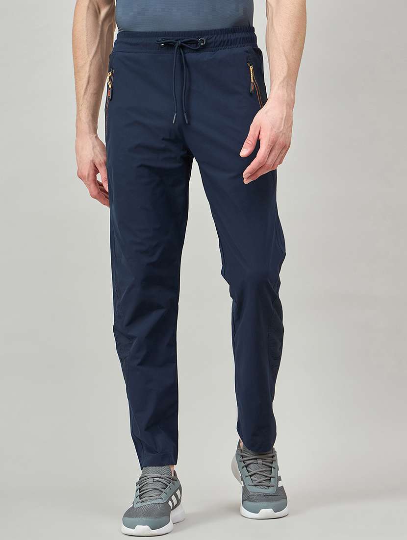 men solid mid rise regular fit track pant - 22264063 -  Standard Image - 2