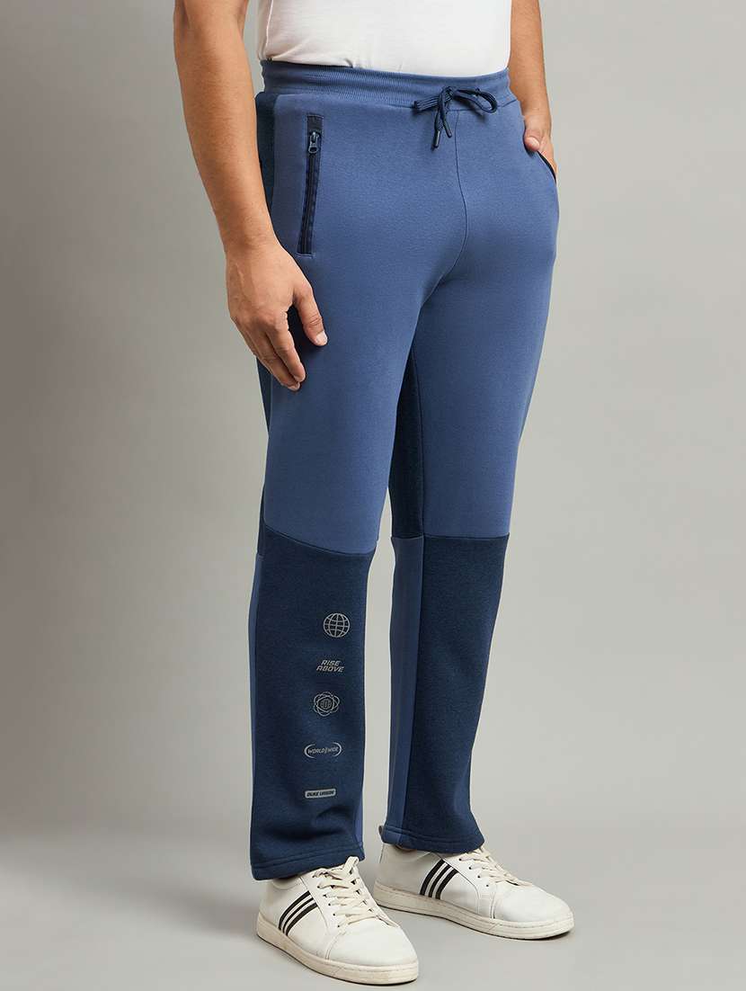 men color blocked mid rise regular fit track pant - 22264072 -  Standard Image - 2