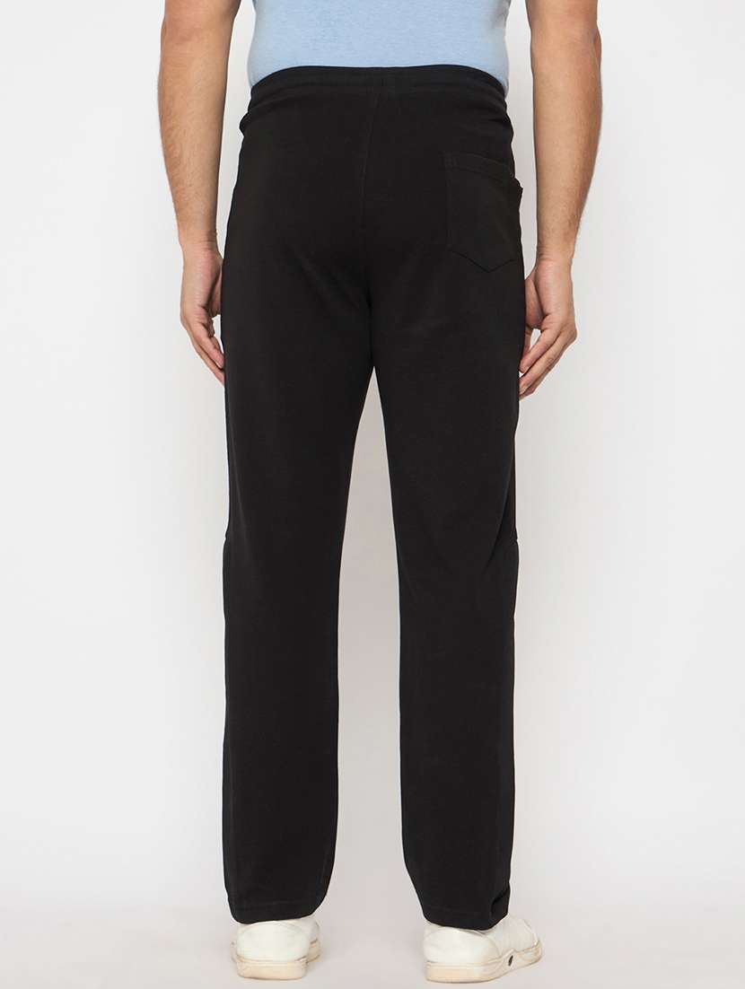 men solid mid rise regular fit track pant - 22264080 -  Standard Image - 2