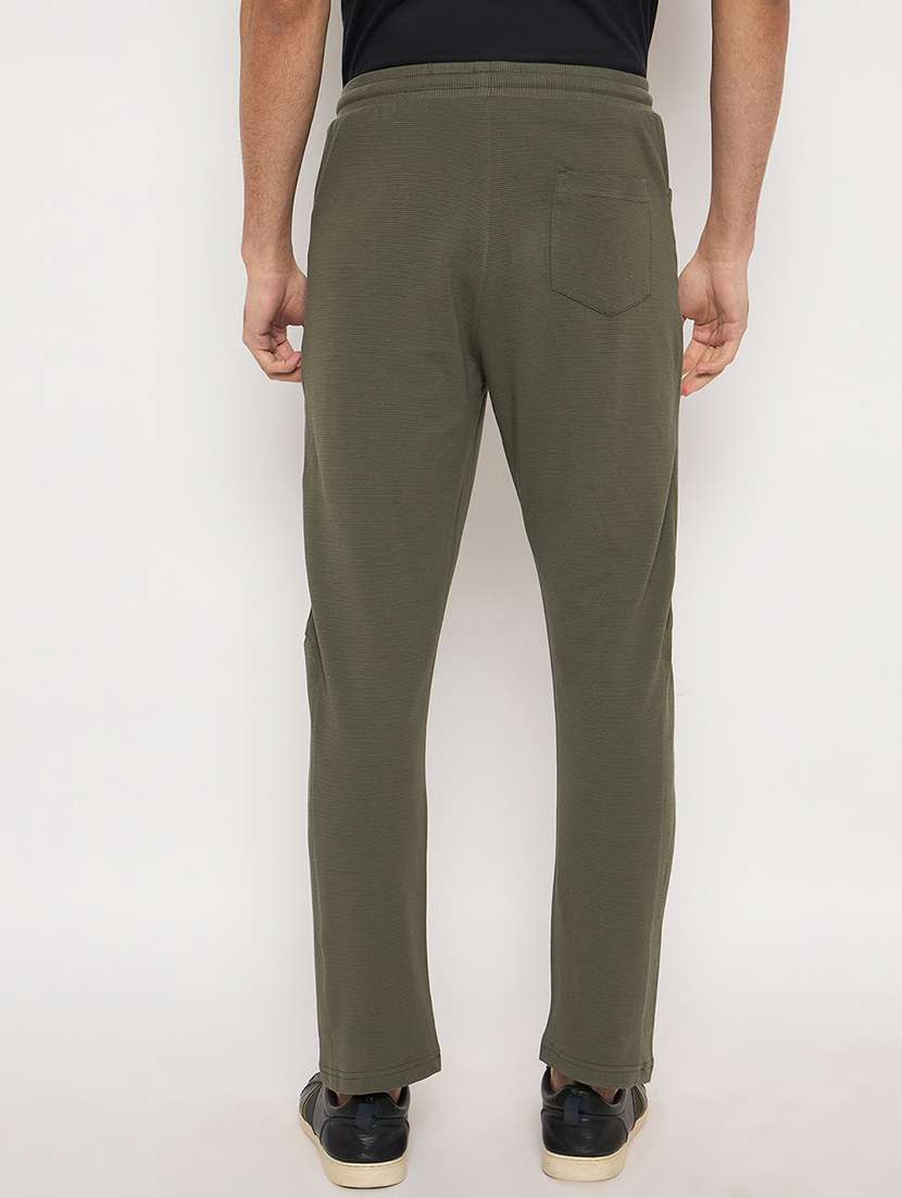 men solid mid rise regular fit track pant - 22264081 -  Standard Image - 2