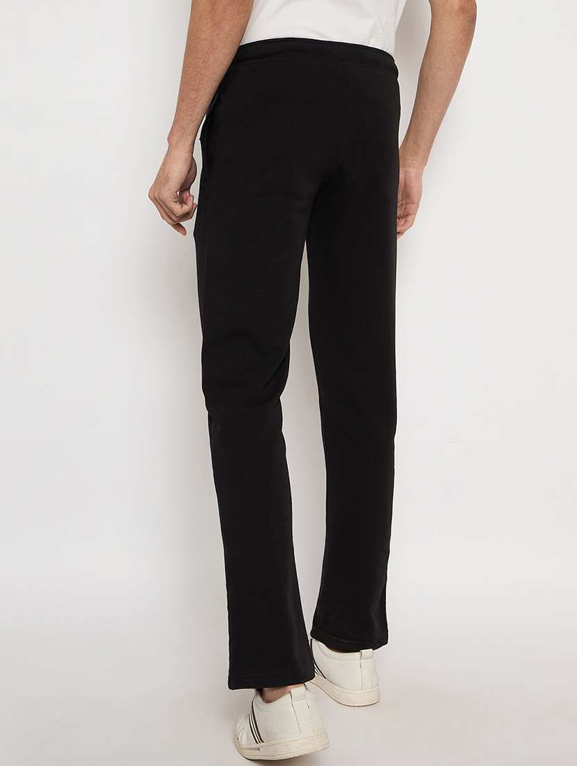 men solid mid rise regular fit track pant - 22264092 -  Standard Image - 2