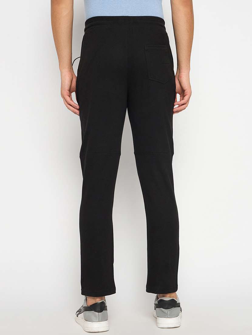 men solid mid rise regular fit track pant - 22264098 -  Standard Image - 2