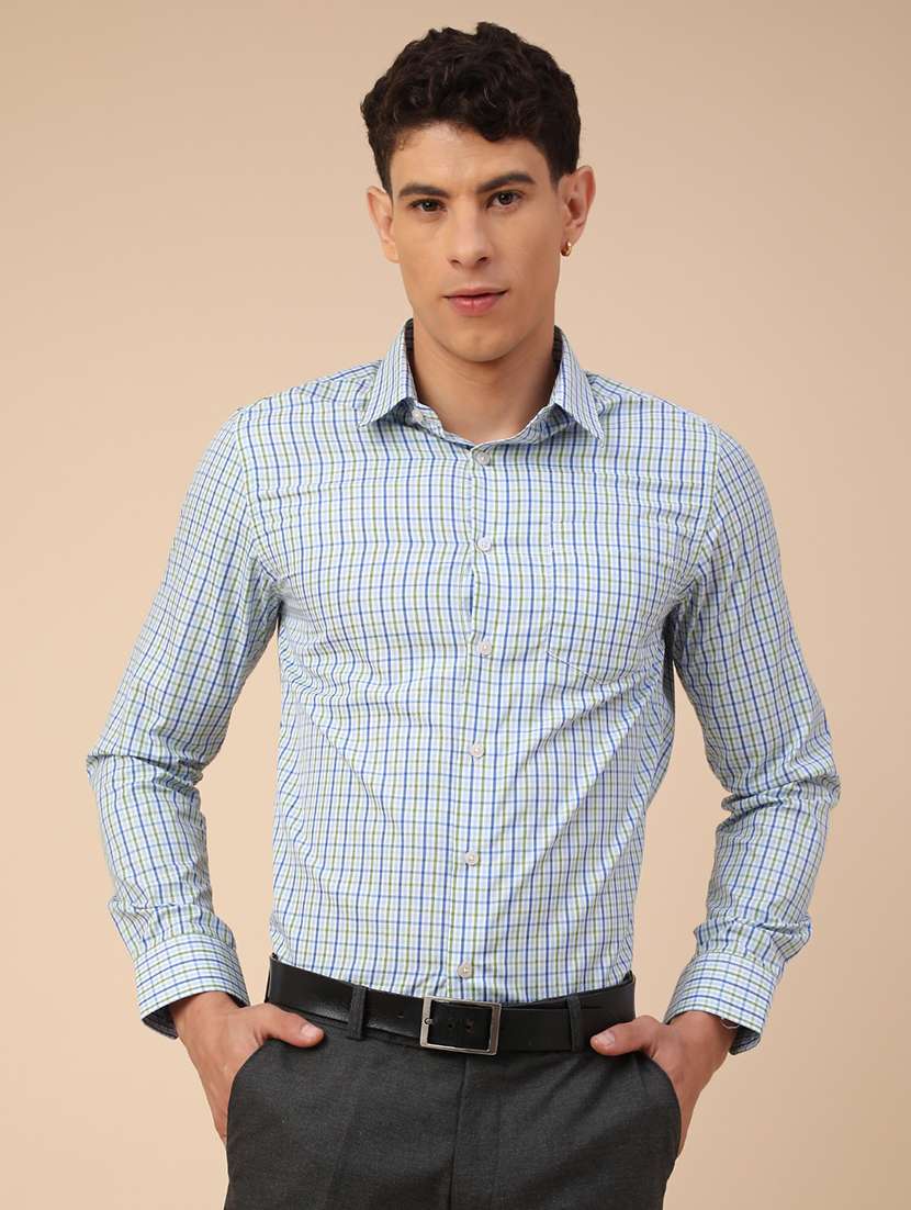 Men Printed Long Sleeves Formal Shirt - 22264207 -  Standard Image - 2
