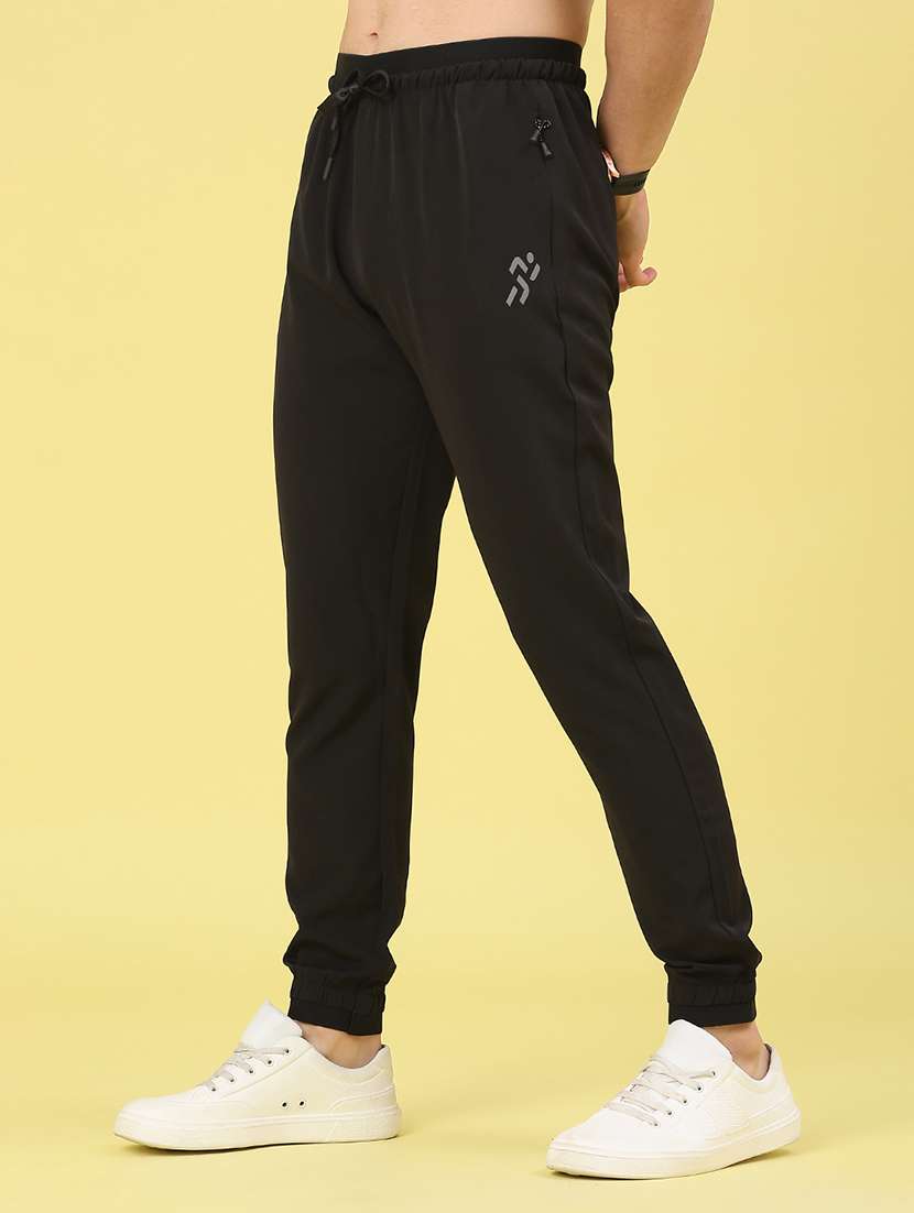 men solid mid rise regular fit jogger - 22264211 -  Standard Image - 2