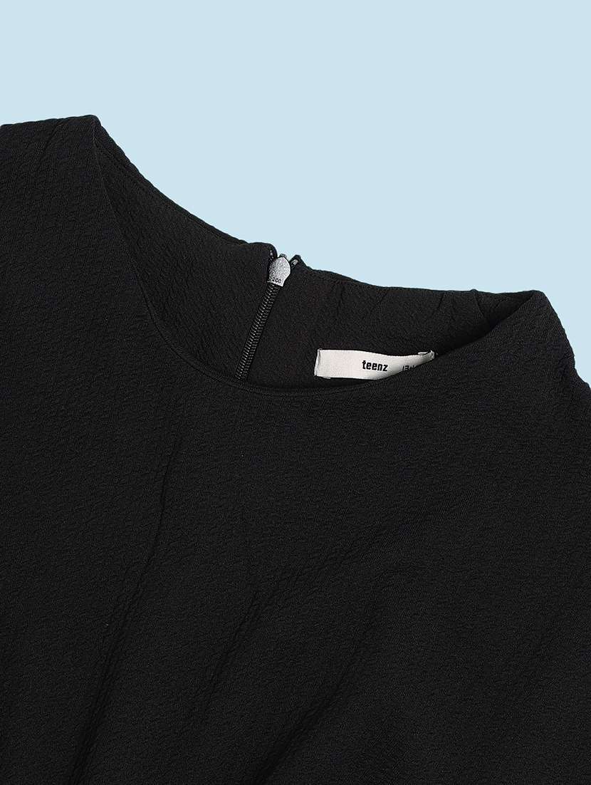 girls solid short sleeve a-line dress - 22264223 -  Standard Image - 2