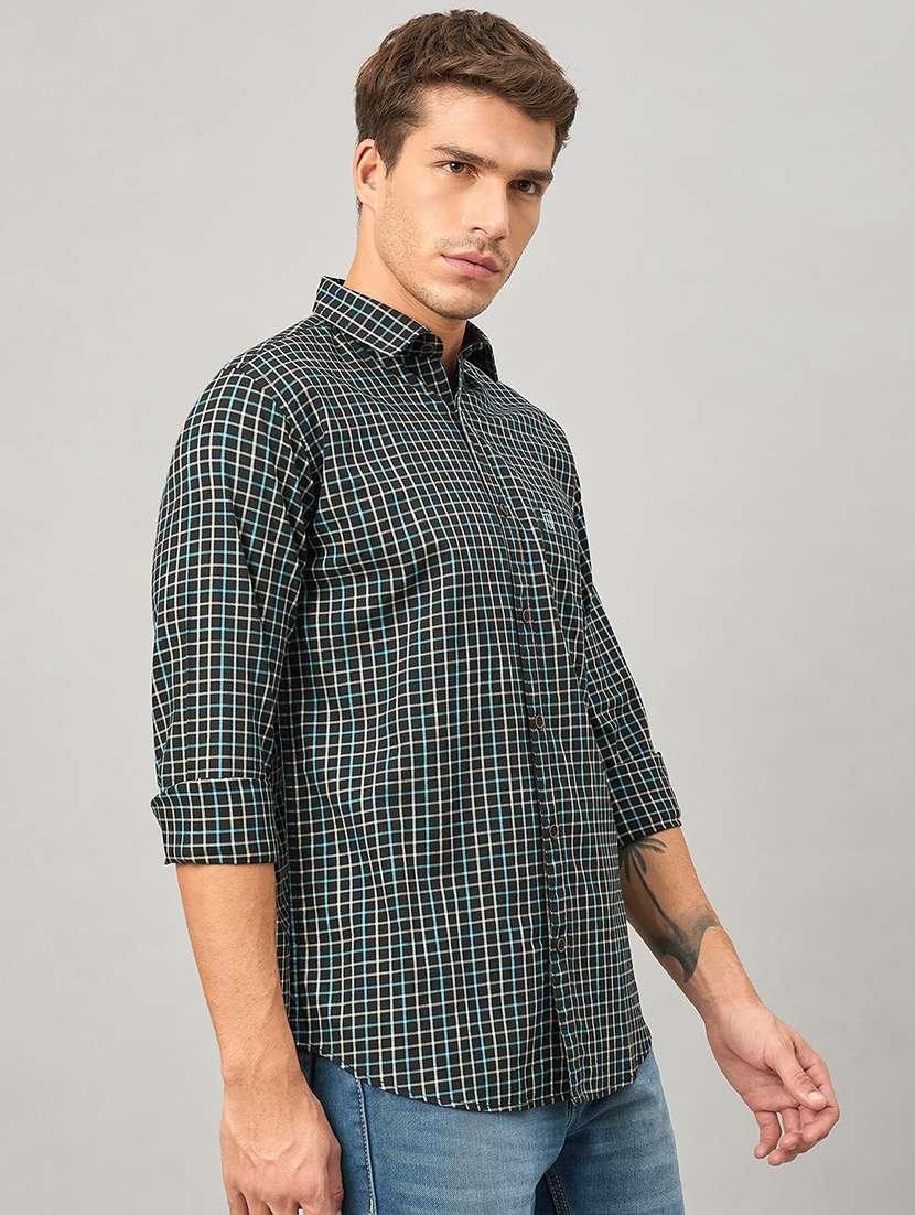 men checkered long sleeve regualr fit casual shirt - 22264257 -  Standard Image - 2