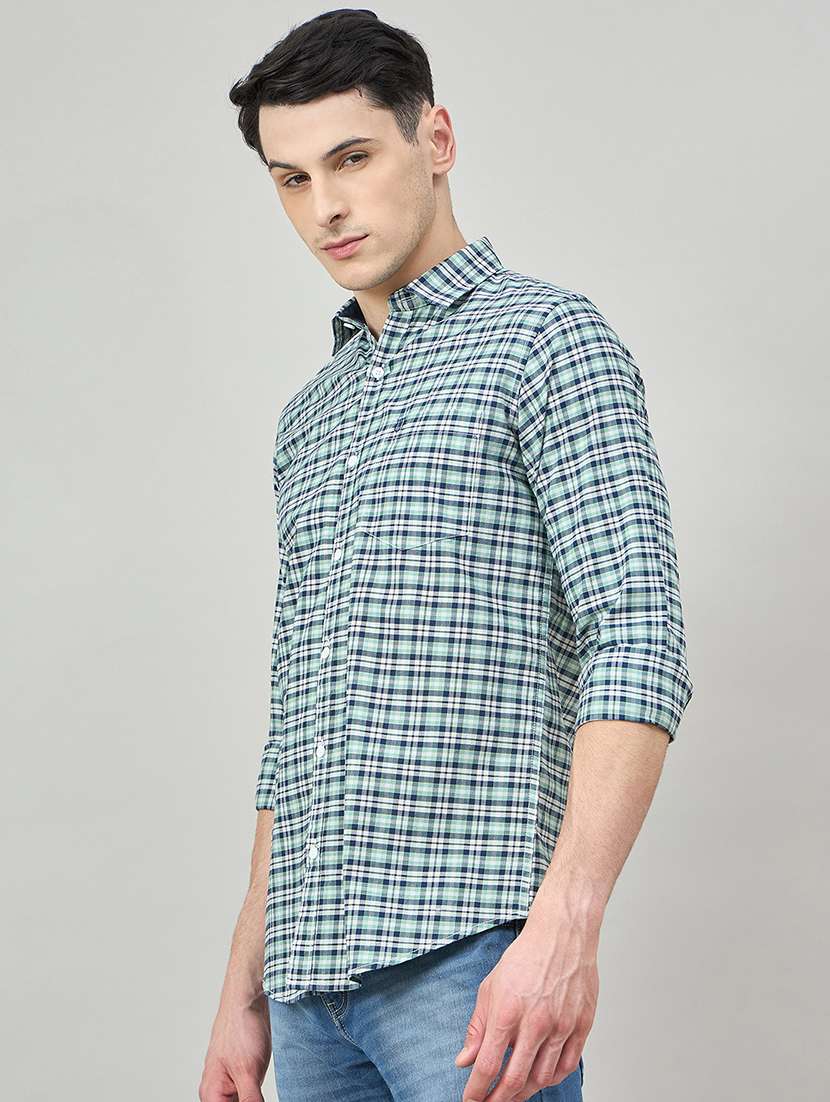 men checkered long sleeve regualr fit casual shirt - 22264259 -  Standard Image - 2