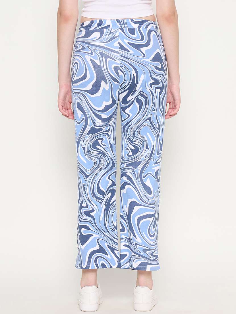 women printed mid rise track pant - 22264273 -  Standard Image - 2