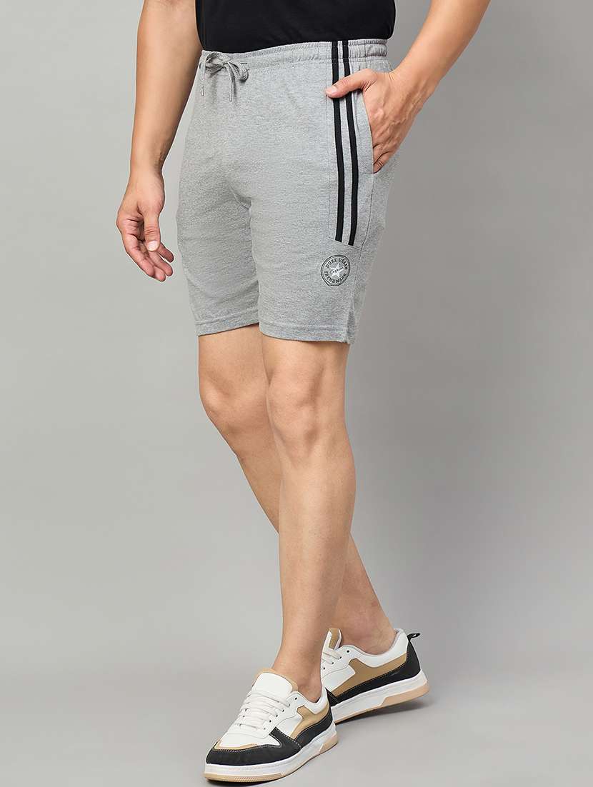 men side taped mid rise regular fit shorts - 22264277 -  Standard Image - 2