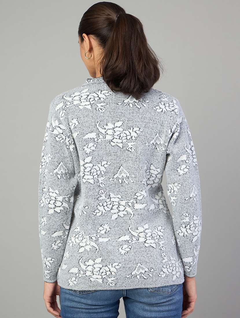 women self designed long sleeve cardigan - 22264286 -  Standard Image - 2