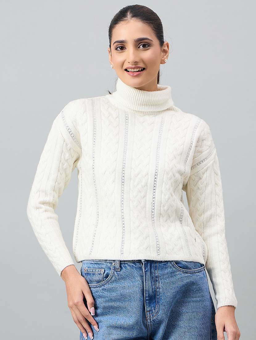 women self designed long sleeve pullover