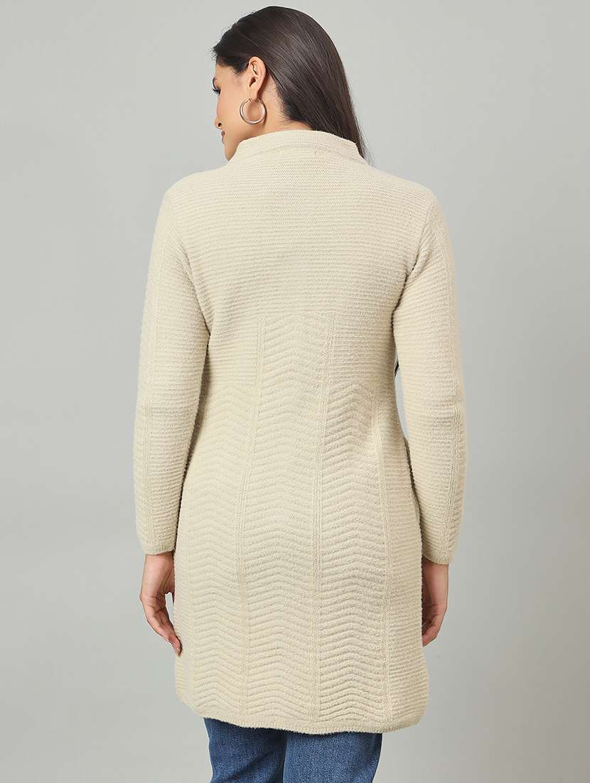 women self designed long sleeve cardigan - 22264338 -  Standard Image - 2