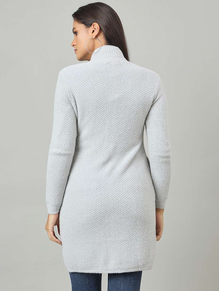 women self designed long sleeve cardigan - 22264363 -  Standard Image - 2