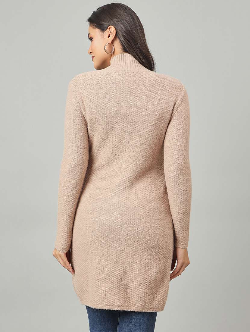 women self designed long sleeve cardigan - 22264364 -  Standard Image - 2