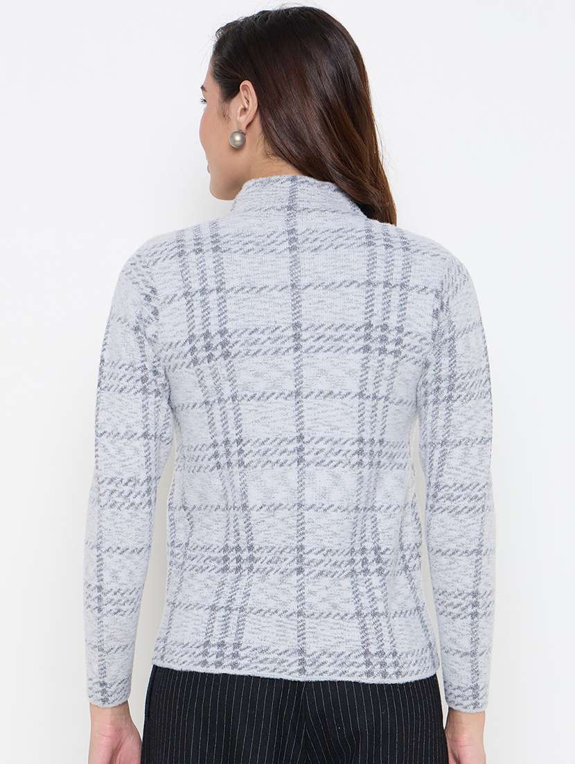 women self designed long sleeve cardigan - 22264370 -  Standard Image - 2