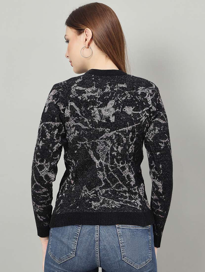 women self designed long sleeve cardigan - 22264383 -  Standard Image - 2