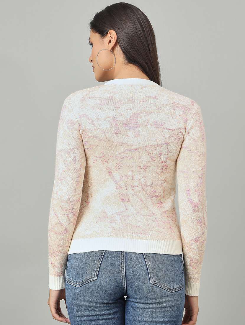 women self designed long sleeve cardigan - 22264384 -  Standard Image - 2