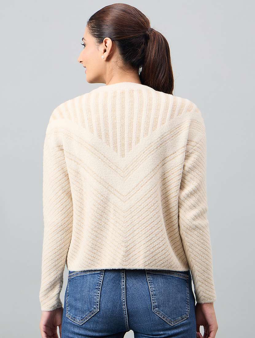 women self designed long sleeve pullover - 22264385 -  Standard Image - 2