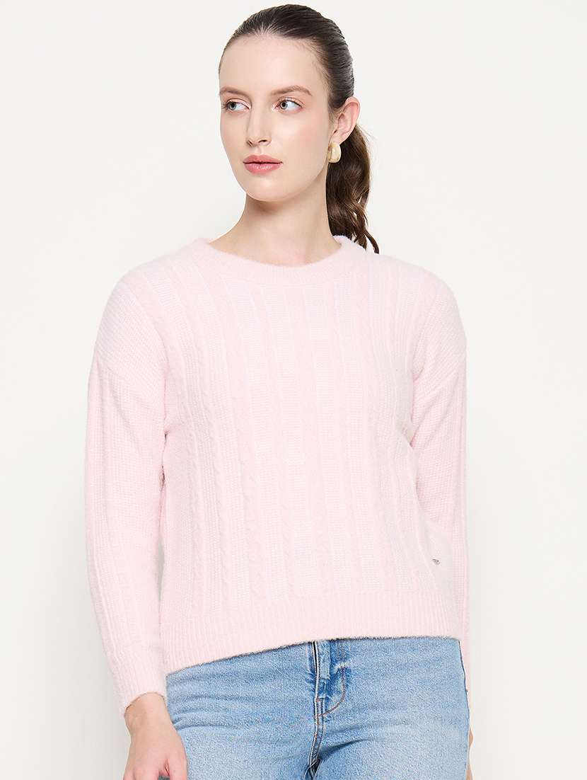 women self designed long sleeve pullover