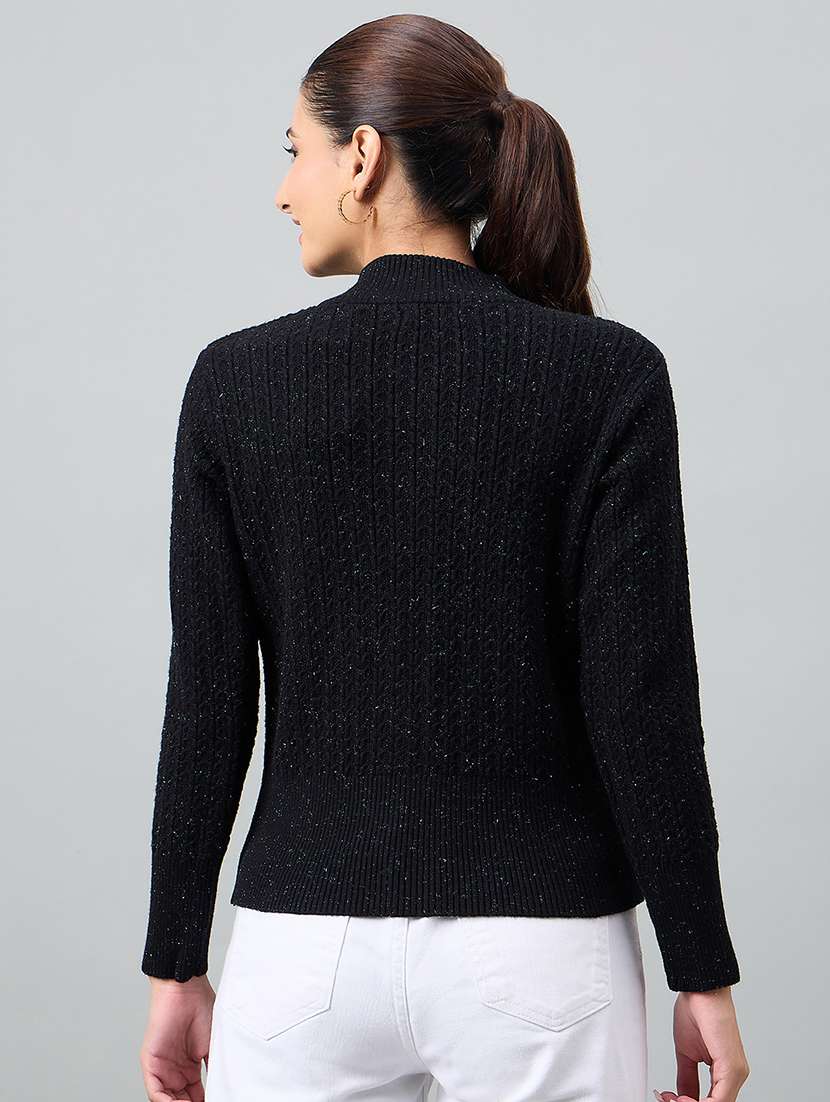 women self designed long sleeve cardigan - 22264388 -  Standard Image - 2