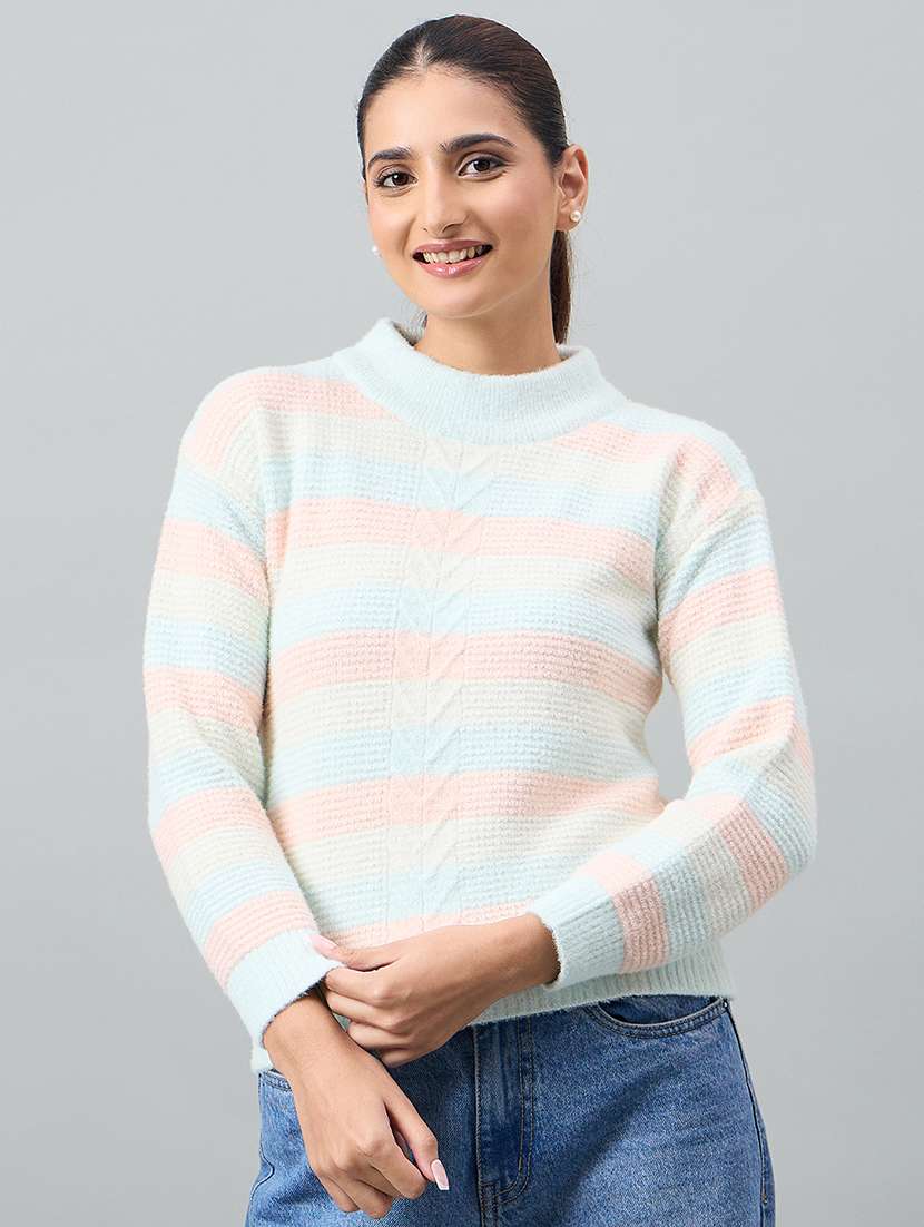 women self designed long sleeve pullover