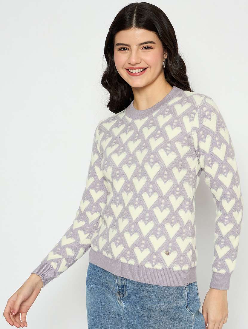 women self designed long sleeve pullover - 22264391 -  Standard Image - 2