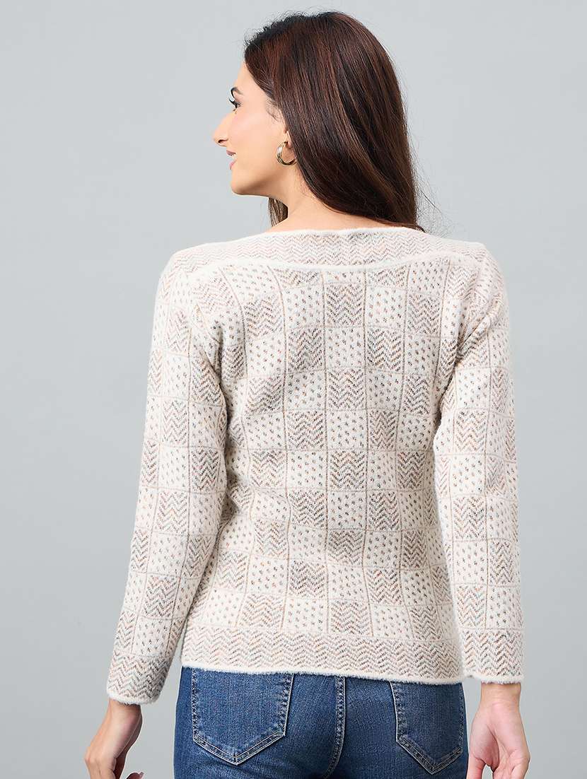 women self designed long sleeve pullover - 22264393 -  Standard Image - 2