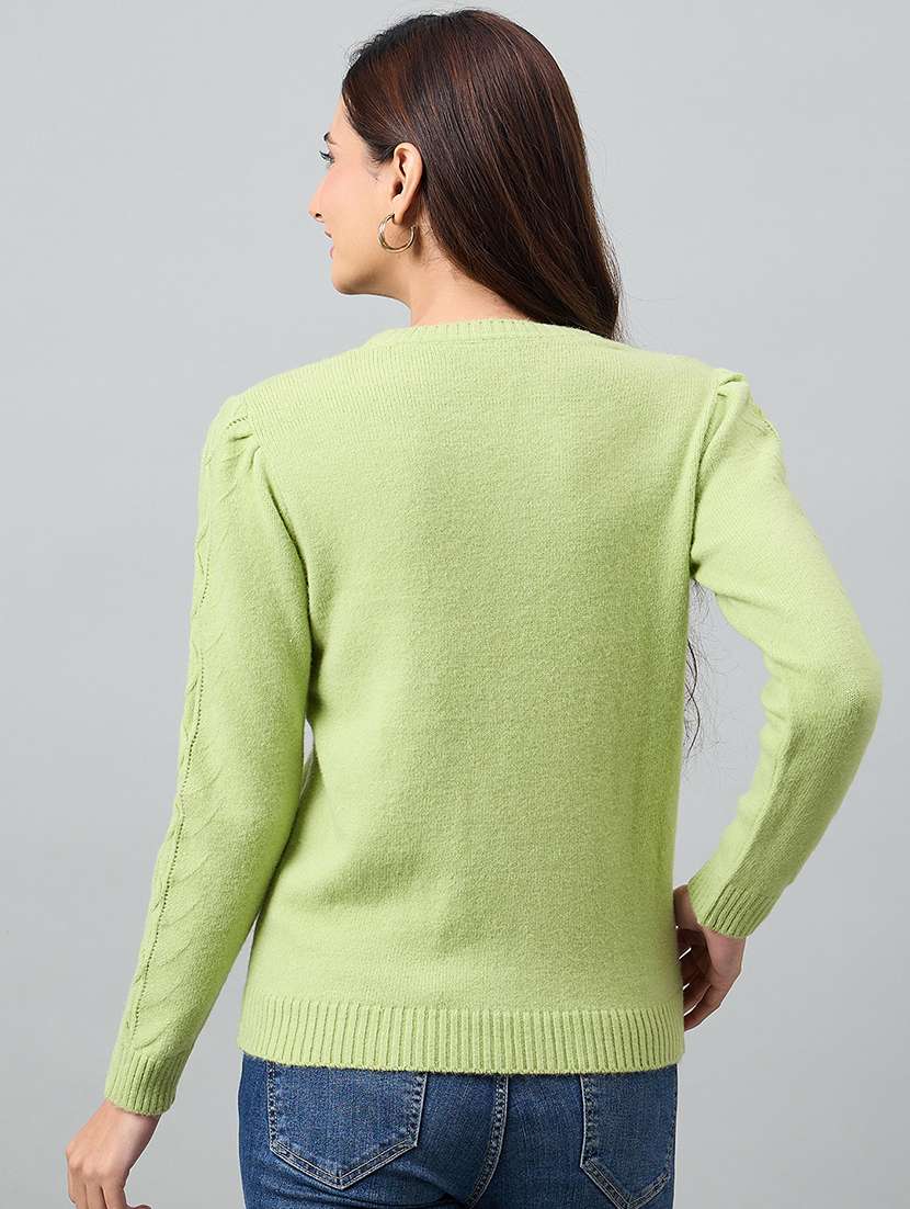 women self designed long sleeve pullover - 22264395 -  Standard Image - 2
