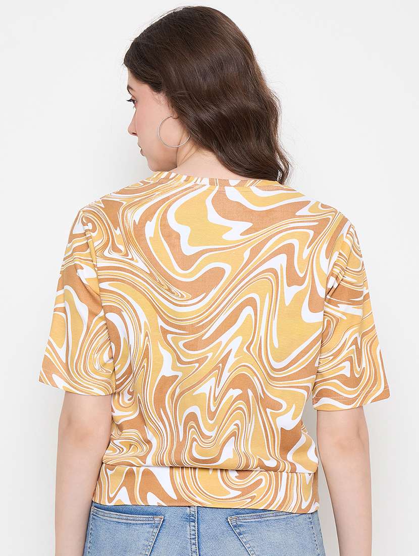 women printed short sleeve t-shirt - 22264413 -  Standard Image - 2