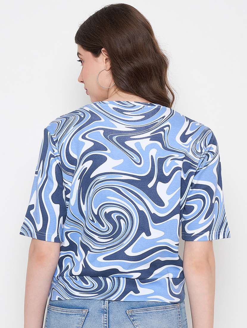 women printed short sleeve t-shirt - 22264416 -  Standard Image - 2