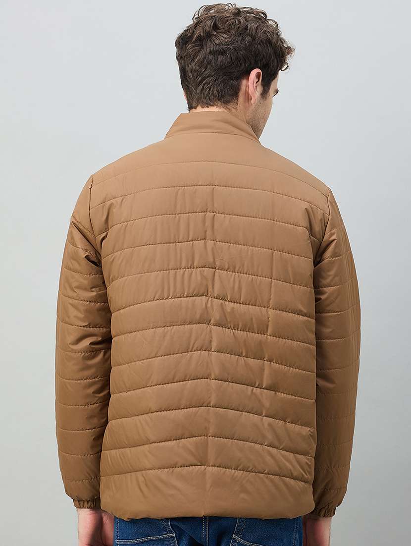 men solid long sleeve puffer jacket - 22264434 -  Standard Image - 2