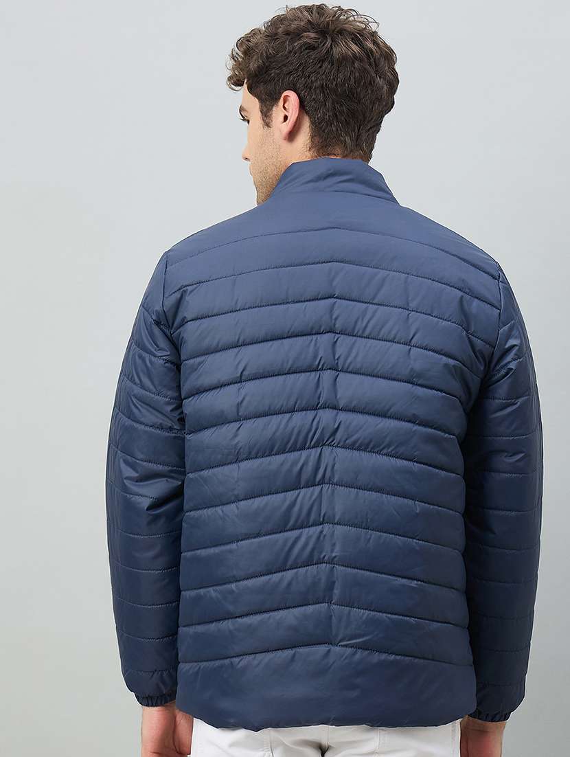 men solid long sleeve puffer jacket - 22264435 -  Standard Image - 2