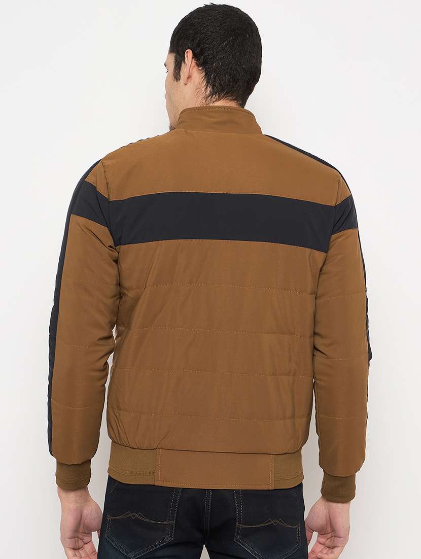 men color blocked long sleeve puffer jacket - 22264441 -  Standard Image - 2