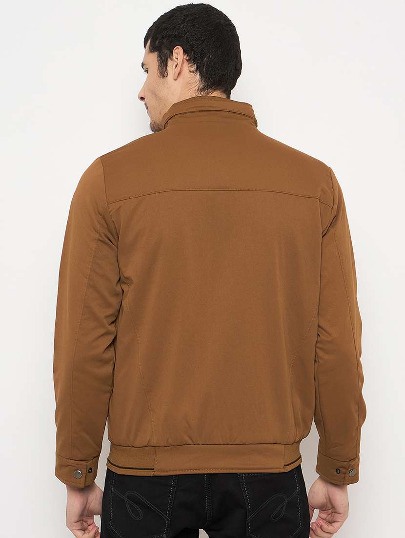 men solid long sleeve bomber jacket - 22264442 -  Standard Image - 2