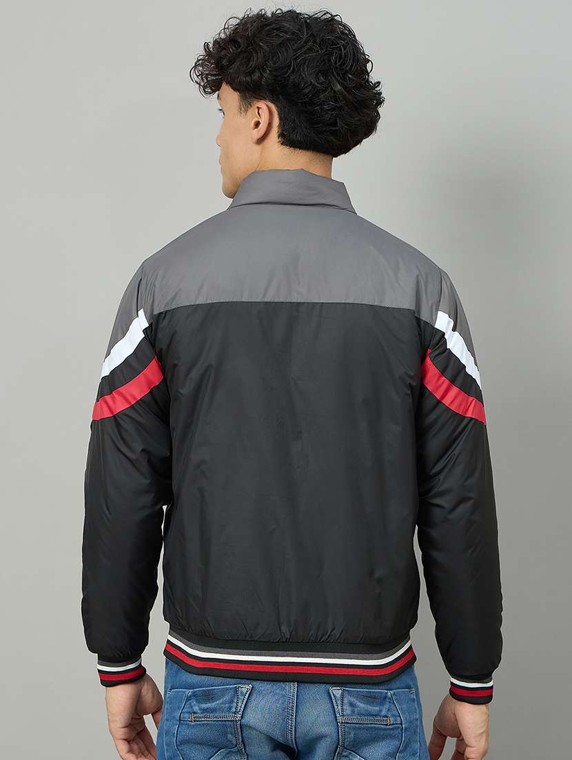 men color blocked long sleeve puffer jacket - 22264446 -  Standard Image - 2