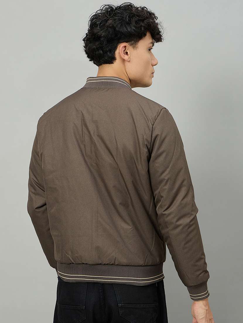 men colro blocked long sleeve reversible bomber jacket - 22264447 -  Standard Image - 2