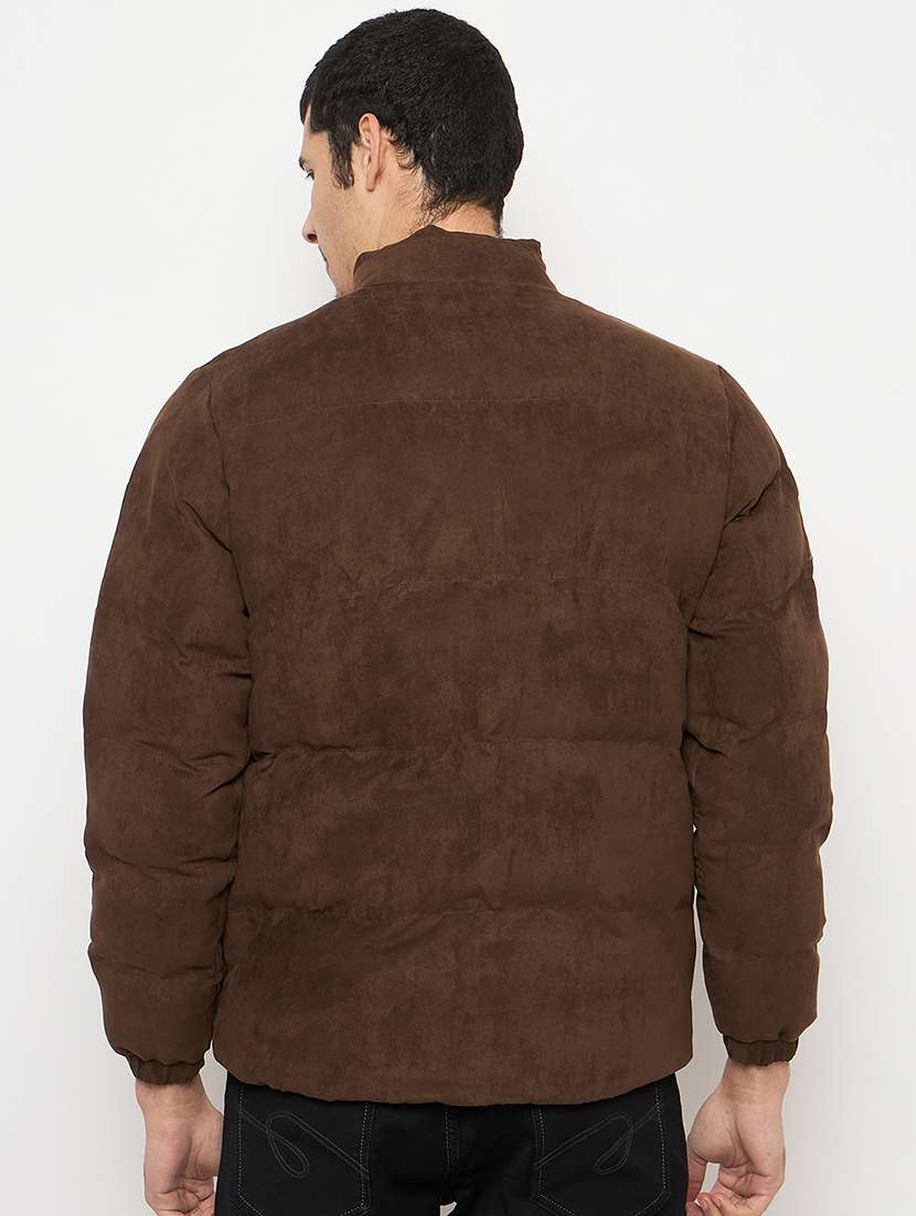 men solid long sleeve puffer jacket - 22264450 -  Standard Image - 2