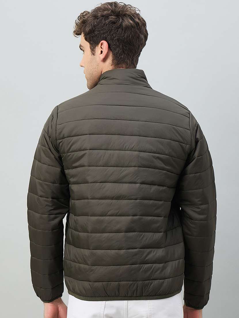 men solid long sleeve puffer jacket - 22264454 -  Standard Image - 2
